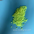 Granular fluorescent brightener plastic particle